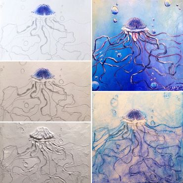 Steps Behind my Textured Jellies