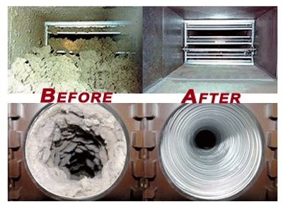 air duct cleaning before and after along with dryer vent cleaning before and after