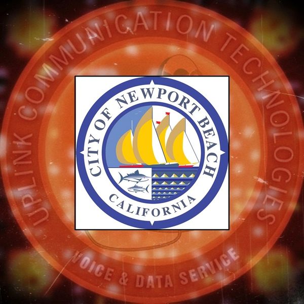 UPLINK Communication Technologies and City of Newport Beach, California logos