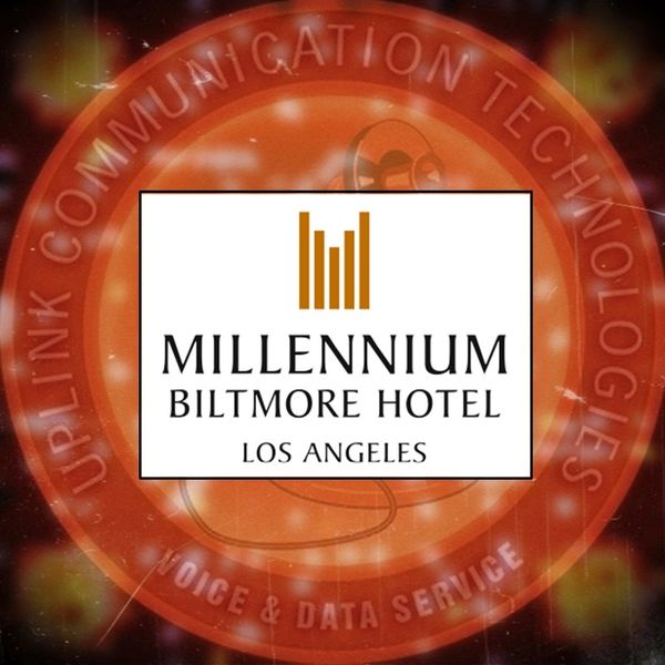 UPLINK Communication Technologies, Millennium Biltmore Hotel, Los Angeles, logos