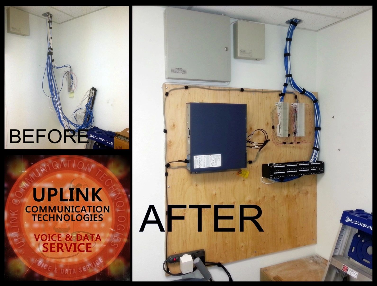 UPLINK Communication Technologies voice and data service, before and after