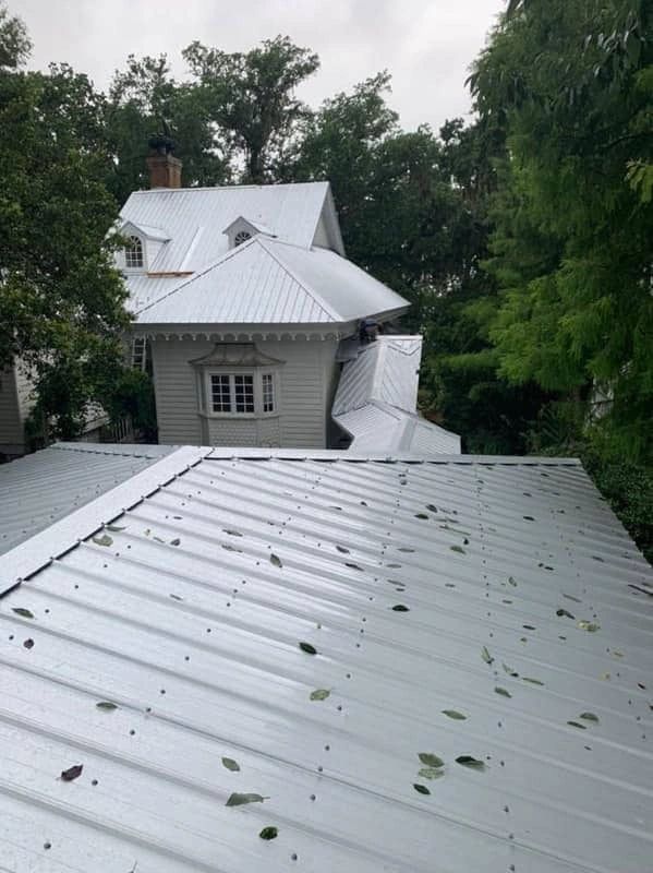 Galvalume Metal Roof with Dormer and guest house