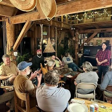 Paula Collins at private dinner, St. Lawrence County