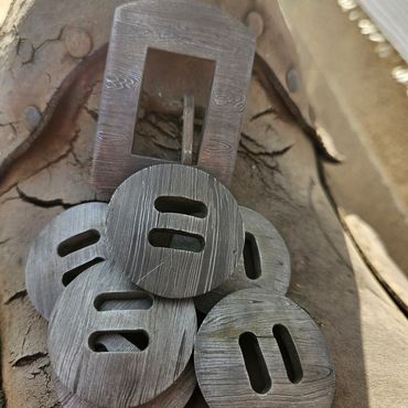 Custom concho & buckle set