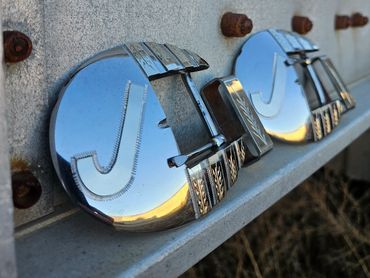 Custom buckle set with silver & brass overlay