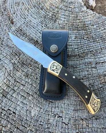 Custom engraved 110 Buck Knife