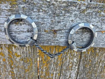 Custom twisted wire o ring with silver overlay