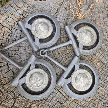 Custom D Rings with silver concos