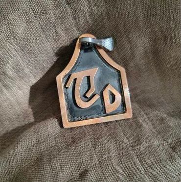 Custom cattle tag pendant