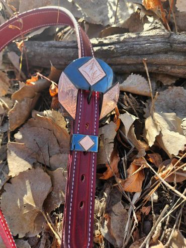 Custom single ear bridle with custom buckles