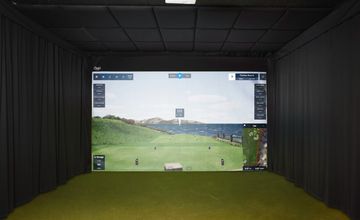 Custom golf simulator install