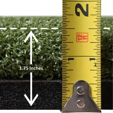 Custom golf simulator hitting mat