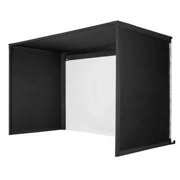 Custom golf simulator enclosure