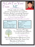 Gift Certificate for Healing