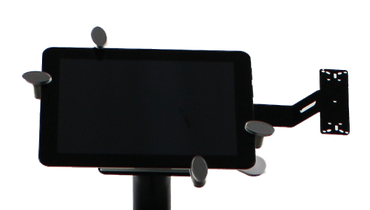 Sample custom configuration for mounted tablet terminal with MSR mount