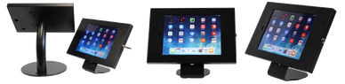 Point of Sale tablet or terminal base with locking enclosure (iPad)