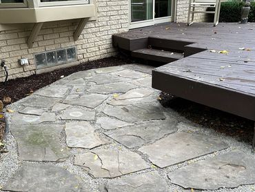 Small walkway to deck