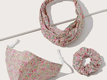Face Mask, Headband & Scrunchie set.