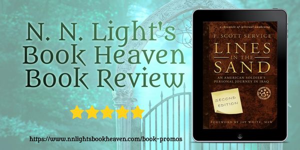 An image of author F. Scott Service of his nonfiction memoir, Lines in the Sand, by N.N. Light.