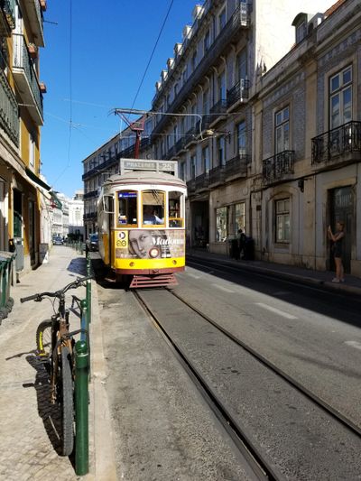 Tram 28 Alfama Lisbon Portugal