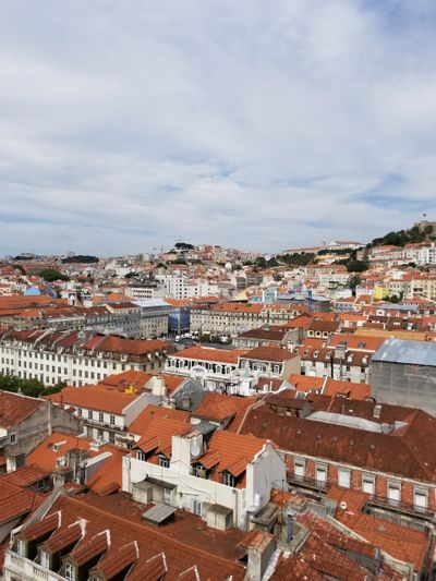 View from Santa Justa Lift Lisbon Portugal