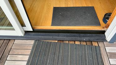 Thermal break repair on a Loewen sliding door (After)