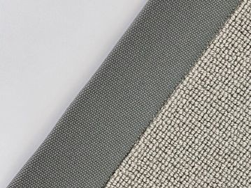 Close-up of textured fabric with a grey border.