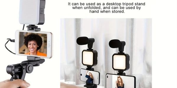 Great products for creators  that needs selfie stand with illuminated lighting and microphone