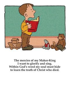 Cartoon child singing