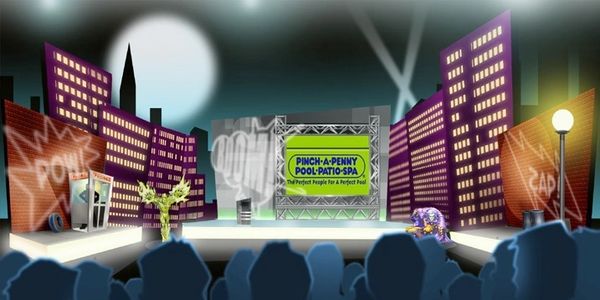 Live franchisee corporate event live superhero battles and theme park tie-in to creative production.