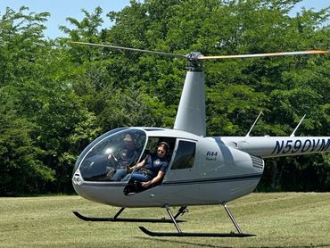 female helicopter pilot