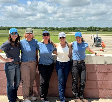 female helicopter pilot