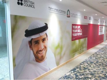 wall graphics in decorating in offices college and school Shopping mall