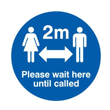 Please Wait here until called Social Distance Floor Sticker Safety Sign Sticker UAE