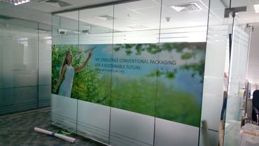 Office Glass Partition Graphics Branding