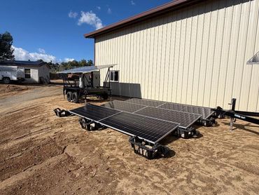 portable panels and 10' Scout trailer