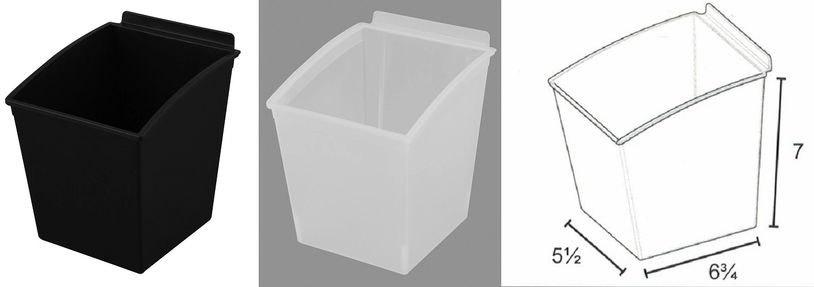 Black and Clear HANDI POPBOX 22 plus line drawing.