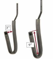 Long Board Hooker Dimensions for Slatwall