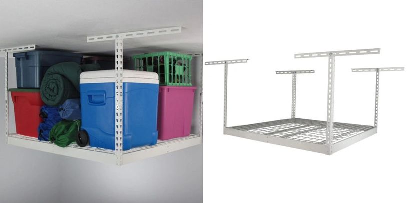 4 foot by 4 foot Overhead Storage Rack
