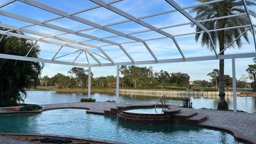 We offer professional pool cage painting services in Tampa and the surrounding areas. Call Us!