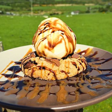 Freshly baked cookies, local Icecream at Carrauntoohil Coffee Hut, perfect for enjoying with