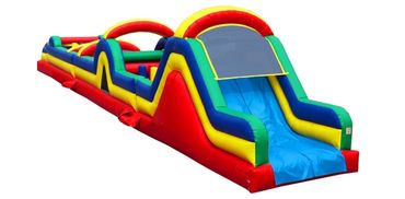 Giant Obstacle inflatable jumper with a slide.