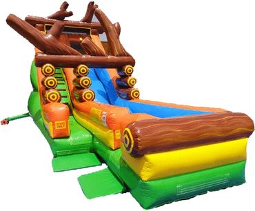 Giant inflatable waterslide