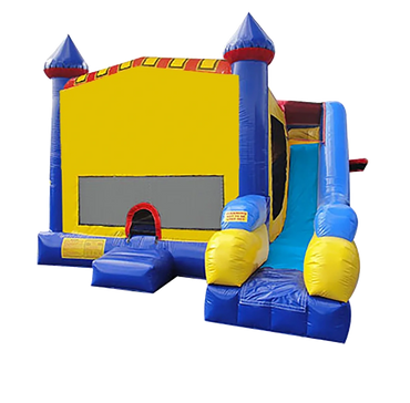 Castle Bouncy house inflatable jumper with a slide.
