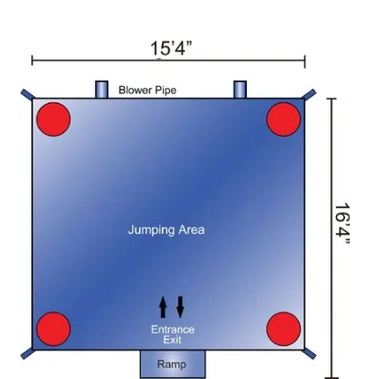 Bouncy house inflatable jumper