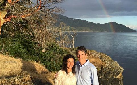 Elopement Wedding  Orcas Island weddings   
Rainbow wedding
Wedding Officiant Didier Gincig