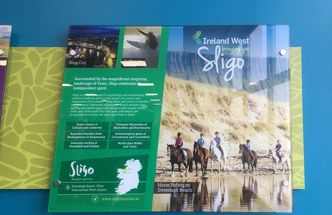 Sligo Tourism promotional brochures at IWAK Welcome Centre
