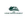 Logo of J&I Home Improvement with a stylized house and waves.