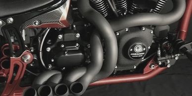 Custom motorcycles custom exhaust