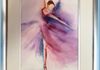 BALLERINA - watercolour in mounted frame - 36 x 46cm   not for sale